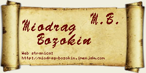 Miodrag Bozokin vizit kartica